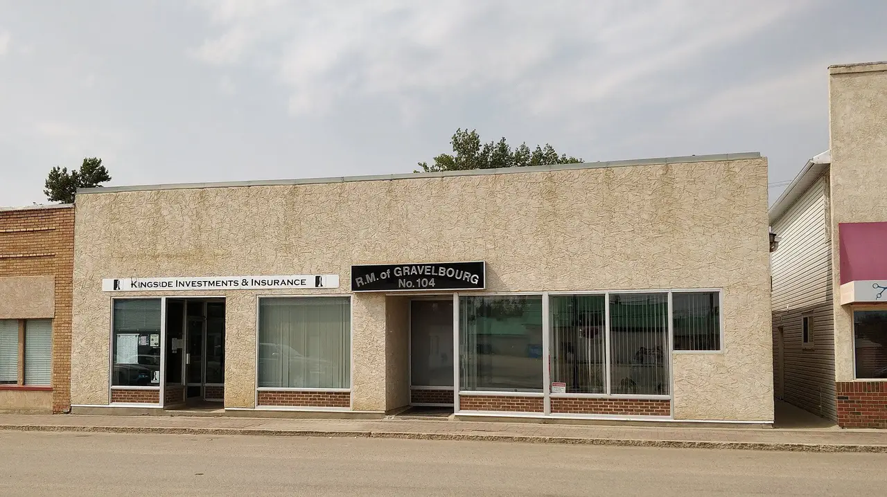 RM of Gravelbourg office on Main Street, 2020